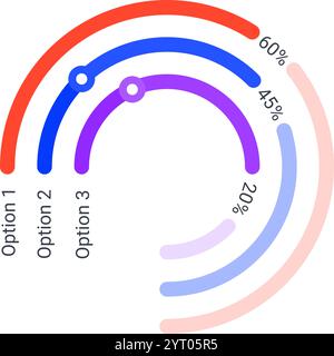Percentage Diagram Presentation Design Elements. Infographics. Vector ...