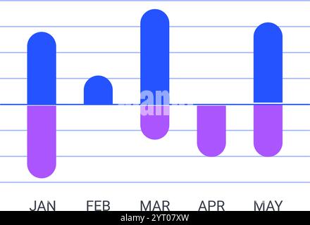 positive negative bar chart Stock Vector Image & Art - Alamy