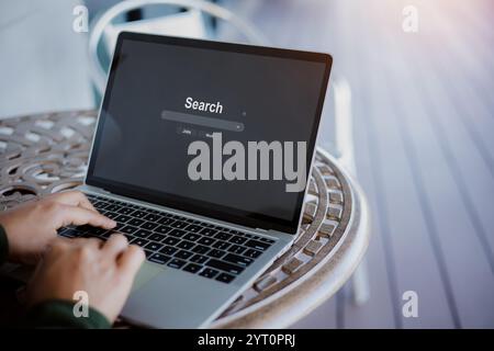 Search engine data document content management system and online, File transfer download or sharing, Database digital cloud drive storage service on c Stock Photo