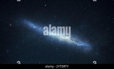 Dark night sky Milky Way and stars on a dark background. Starry sky. Star universe background, Stardust in deep universe, Milky way galaxy, Stock Photo