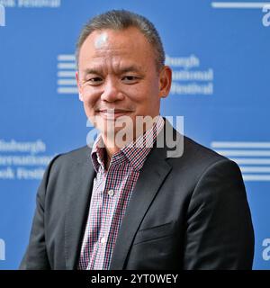 Edinburgh, Scotland, UK. 21st Aug 2024.  Edinburgh International Book Festival: Edward Wong, American journalist and diplomatic correspondent for The New York Times, at the official photocall. Credit: Craig Brown/Alamy Live News Stock Photo