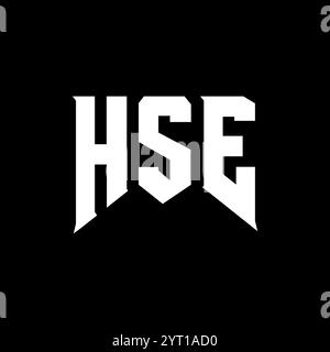 HSE letter logo design for technology company. HSE logo design black ...