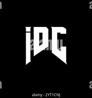 IDC letter logo design for technology company. IDC logo design black ...