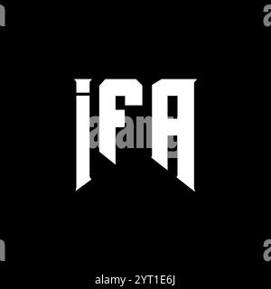 IFA letter logo design for technology company. IFA logo design black ...