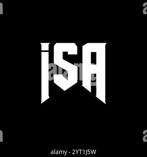 ISA letter logo design in six style. ISA polygon, circle, triangle ...