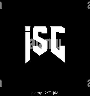 ISC letter logo design for technology company. ISC logo design black ...