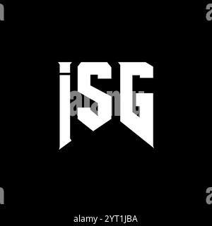 ISG letter logo design for technology company. ISG logo design black ...