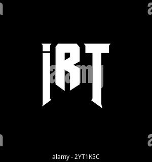 IRT letter logo design for technology company. IRT logo design black ...