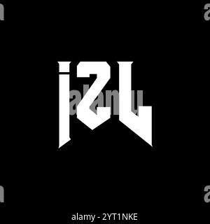 IZL letter logo design for technology company. IZL logo design black ...