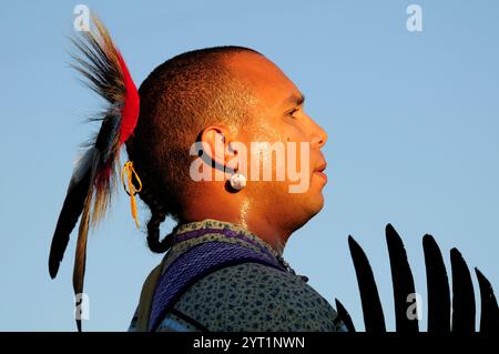 Crow Fair Indian Pow Wow, Crow Agency, Montana, USA Stock Photo