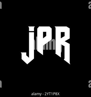 JPR letter logo design for technology company. JPR logo design black ...