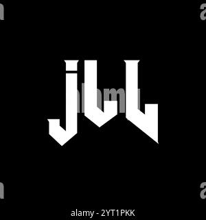 JLL letter logo design for technology company. JLL logo design black ...
