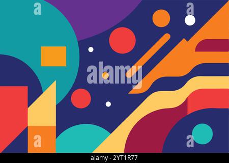 Abstract Background Vector Artwork Design - Modern Printable Graphic Stock Vector