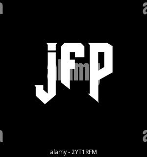 JFP letter logo design for technology company. JFP logo design black ...