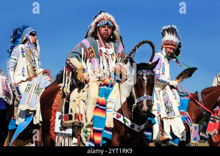 Crow Fair Indian Pow Wow, Crow Agency, Montana, USA Stock Photo