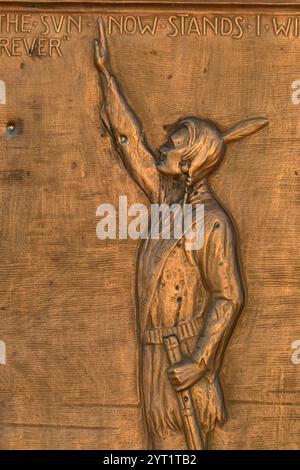 North America, USA, Great Plains, Montana, Bear Paw Battlefield, Nez Perce National Historic Park, Chief Joseph marker Stock Photo