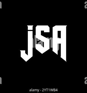 JSA letter logo design for technology company. JSA logo design black ...