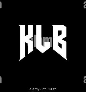 KLB letter logo design for technology company. KLB logo design black ...