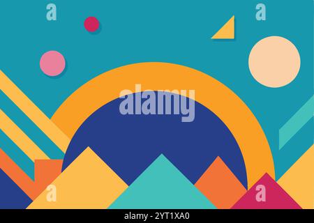 Abstract Background Vector Artwork Design - Modern Printable Graphic Stock Vector