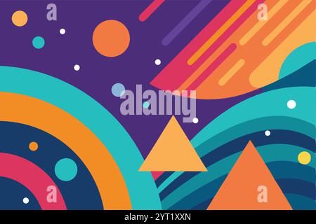 Abstract Background Vector Artwork Design - Modern Printable Graphic Stock Vector