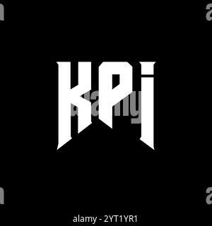 KPI letter logo design for technology company. KPI logo design black ...