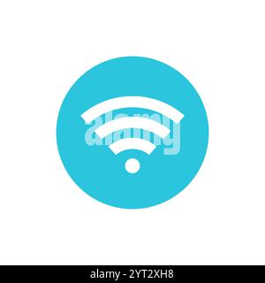 Wifi icon. Isolated on white background. From blue icon set. Stock Vector