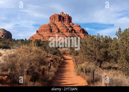 Bell Rock hiking trail in Sedona, Arizona Stock Photo