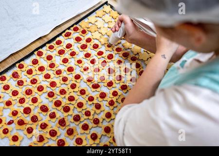 Nova Paka, Czech Republic. 06th Dec, 2024. Students of the Secondary School of Gastronomy and Services make Christmas pastry, in Nova Paka, Czech Republic, December 6, 2024. Credit: David Tanecek/CTK Photo/Alamy Live News Stock Photo