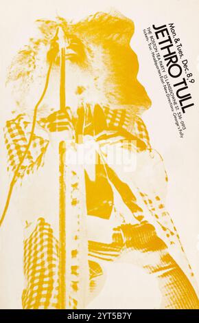 Jethro Tull (Ian Anderson) 1969 Boston Tea Party Concert Poster Stock Photo