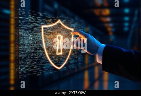 A comprehensive approach to improving cybersecurity aimed at protecting user privacy and ensuring secure Internet access through advanced security str Stock Photo