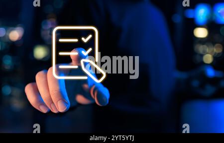 Checklist for Business Task Management Stock Photo