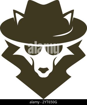Detective logo icon design template Stock Vector