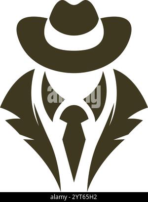 Detective logo icon design template Stock Vector