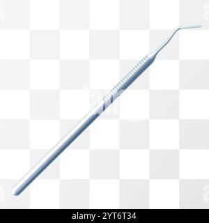 Dentist surgery tools isolated on white background. Dental surgical steel tools, Periodontal Scalers or surgeon teeth operation equipment. Realistic 3 Stock Vector