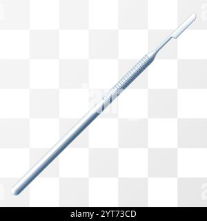Dentist surgery tools isolated on white background. Dental surgical steel tools, Periodontal Scalers or surgeon teeth operation equipment. Realistic 3 Stock Vector