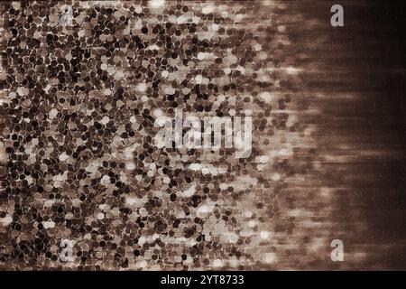 Abstract hexagonal pattern with metallic shimmer and gradient effects Stock Photo
