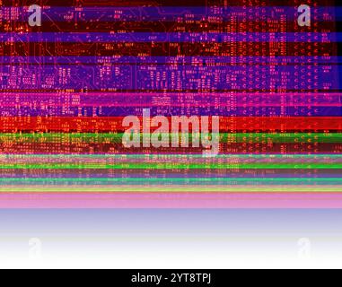 Colorful abstract data loss theme showing a corrupted image Stock Photo