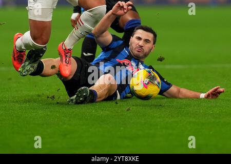 Bergamo, Italia. 06th Dec, 2024. Atalanta's Sead Kolasinac during the Serie A soccer match between Atalanta and Ac Millan at the Gewiss Stadium in Bergamo, north Italy - Friday, December 6, 2024. Sport - Soccer . (Photo by Spada/Lapresse) Credit: LaPresse/Alamy Live News Stock Photo