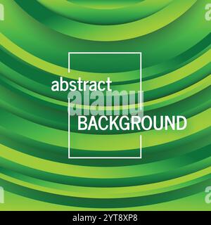 Trendy geometric green background with abstract circles shapes. Futuristic dynamic pattern design. Vector illustration Stock Vector