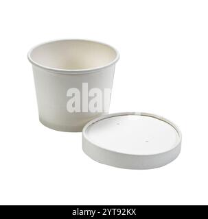 Paper cup on white background Stock Photo