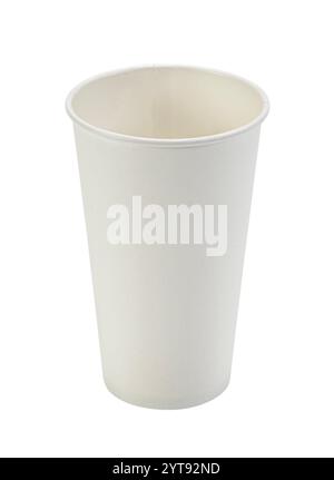 Paper cup on white background Stock Photo