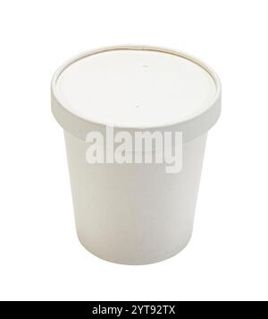 Paper cup on white background Stock Photo