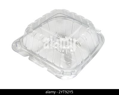 Clear plastic food container Stock Photo