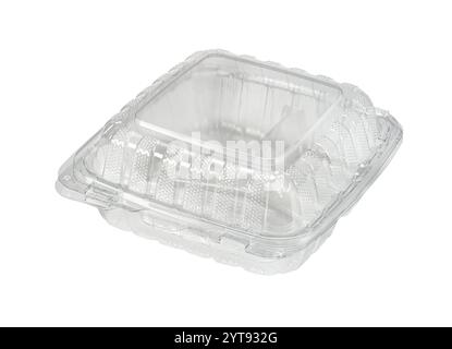 Clear plastic food container Stock Photo