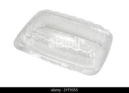 Clear plastic food container Stock Photo
