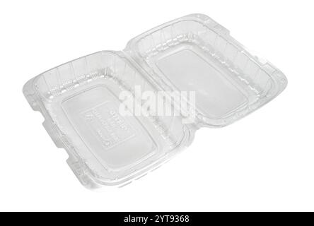 Clear plastic food container Stock Photo