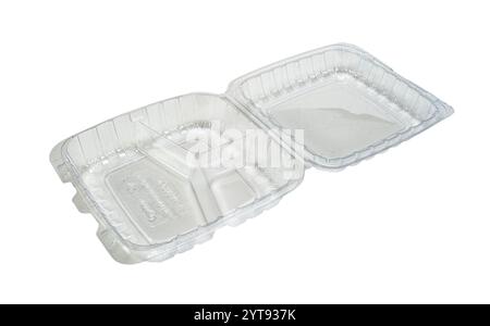 Clear plastic food container Stock Photo