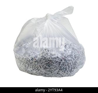 Clear trash bag Stock Photo