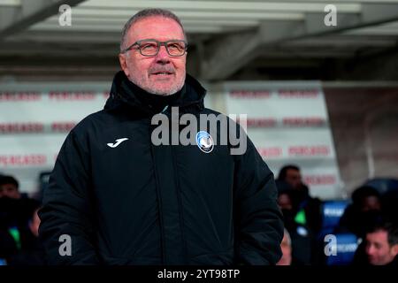 Bergamo, Italia. 06th Dec, 2024. AtalantaÕs head coach Tullio Gritti during the Serie A soccer match between Atalanta and Ac Millan at the Gewiss Stadium in Bergamo, north Italy - Friday, December 6, 2024. Sport - Soccer . (Photo by Spada/Lapresse) Credit: LaPresse/Alamy Live News Stock Photo