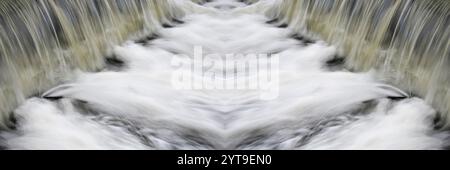 Photo collage waterfall Stock Photo